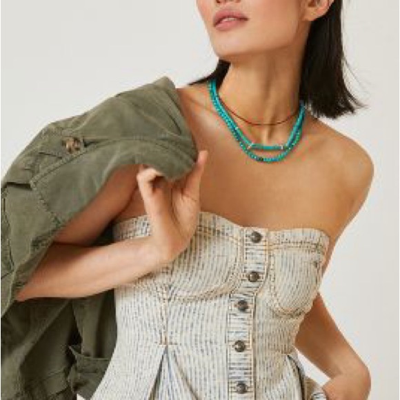 Anthropologie button down corset. - Picture 2 of 4